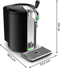 Krups Beertender Draft Beer Machine, 5 L Kegs, Heineken Group Brands, Indicator Light, Perfect Temperature and Foam, Cold Beer, Easy Installation, Compact VB452E10