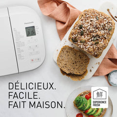 Panasonic SD-YR2550SXE Automatic Bread Maker, Raisin, Nut and Yeast Dispensers, 31 Auto Programs, Dual Temperature Sensor, 13 Hour Digital Timer, LCD Display, Silver