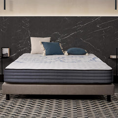 NATURALEX - Matelas PerfectSleep 180x200 - Épais 30 cm - Soutien Mousse à mémoire de Forme - Accueil Blue Latex - Confort Ferme - Respirant - 7 Zones - Réversible - Haute Densité - Fabriqué en Europe