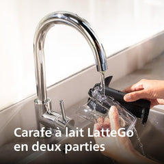 Philips Série 5400 Machine Expresso - Café à Grain - LatteGo Mousseur à Lait, 12 Spécialités de Café, Affichage Intuitif, 4 Profils Utilisateur, Noir (EP5441/50)