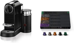 Nespresso CitiZ Coffee and Espresso Machine by De'Longhi with Milk Frother, Black, 9.3 x 14.6 x 10.9 inches