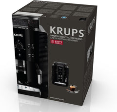 Krups EA8108 fully automatic coffee machine (automatic cleaning, 2 cup function, milk system with CappucinoPlus nozzle, 15 bar, coffee machine, espresso) black