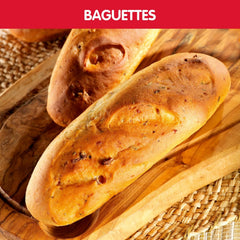 Moulinex Home Bread Baguette Machine à petits pains, 16 programmes, Résultats homogènes, Jusqu'à 1,5 kg de pain frais, Plaques croustillants, 3 niveaux de dorage OW610110, Blanc