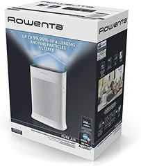 Rowenta Nanocaptur+ Pure Air Purifier, Silent, Automatic, 4 Filtration Levels, Treatment of Allergens and Fine Particles PU3040F0, White