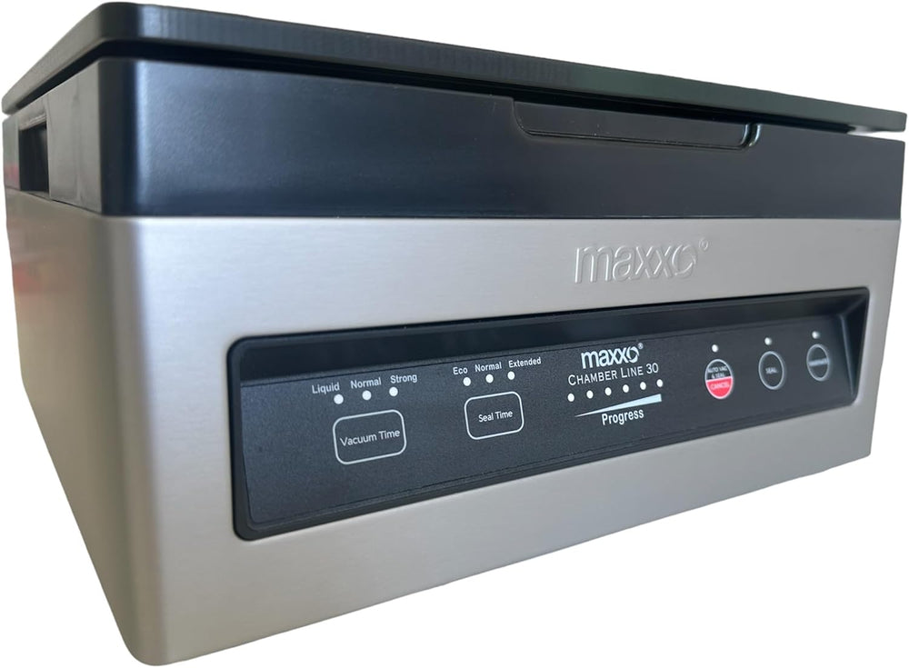 Maxxo VM ChamberLine 40 Professional Food Vacuum Sealer - Vacuum Chamber 72 L/min, Stainless Steel, Double Welding, Vacuum Sealer + 30 Bags Included