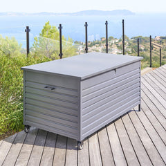 Hespéride - Coffre de rangement Menango graphite 195 x 96 x 108 cm en aluminum traité époxy