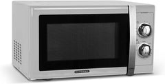 SCHNEIDER - SMW25VMS - Microwave - Grill - 25 liters - 900 watts - Vintage - Timer - Silver