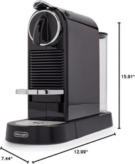 Nespresso CitiZ Coffee and Espresso Machine by De'Longhi with Milk Frother, Black, 9.3 x 14.6 x 10.9 inches