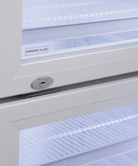 METRO Professional Réfrigérateur à Boissons GSC2360B, Acier/Verre, 62 x 63.6 x 175.3 cm, 347 L, avec Serrure, Noir