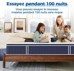 Inofia Ace Hybrid Firm Mattress 140 x 200 cm H4 Firm Mattress with Breathable Memory Foam and Independent Bagged Springs, 7 Ergonomic Zones, Extra Comfort for Adults and Children