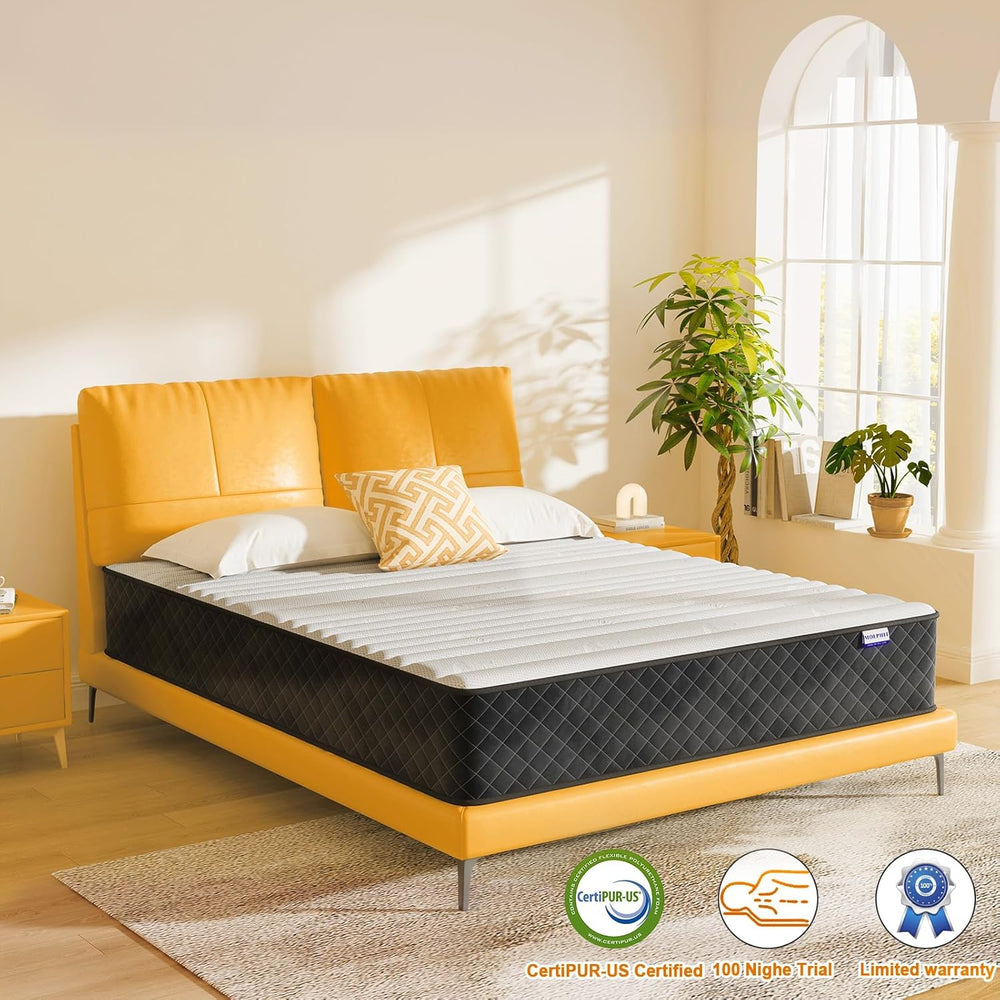 MOLPHIT Oeko-TEX Certified Mattress 90 x 190 cm, Thickness 25 cm, Independent Pocket Sprung Mattress, Adult and Children's Bed Mattress, Single Mattress, Perfect Support, Durable and Quiet