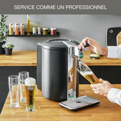 Krups Beertender Draft Beer Machine, 5 L Kegs, Heineken Group Brands, Indicator Light, Perfect Temperature and Foam, Cold Beer, Easy Installation, Compact VB452E10