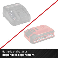 Einhell Tondeuse à gazon sans fil GE-CM 18/33 Li Kit Power X-Change (18V, Largeur de Coupe 33cm, Surface conseillée 200 m²) Livré avec Batterie 4,0 Ah et Chargeur