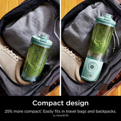 Ninja Blast Max, Portable Blender + Twist & Go, Personal Smoothie, Blend, Ice Crush, 3 Programs, Cordless, 22 oz removable Vessel, Dishwasher Safe, Leakproof, Navy, BC251NV