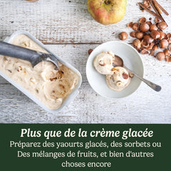Cuisinart Sorbetière - Fait de la crème glacée, du gelato, du sorbet et du yogourt glacé en 40 minutes - Desserts maison - Facile à utiliser - Acier inoxydable - ICE100BCU