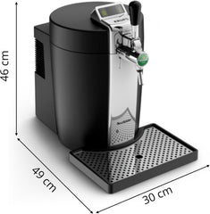 Krups Beertender Machine bière pression, Fûts de 5 L, Marques du groupe Heineken, Témoin lumineux, Température et mousse parfaites, Bière fraîche, Installation facile, Compact noire VB450E10