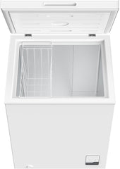 Congélateur coffre CHiQ 142L, 63,5 x 55,6 x 83,5cm, Congélateur Inverter, Affichage de la température extérieure, Mode de congélation rapide -32℃, Grille métallique,Faible bruit