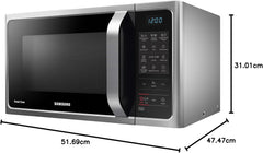Samsung Four à micro-ondes combiné MC28H5013AS, 1400 W, 28 litres, argent
