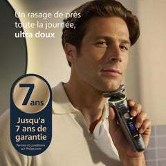 Philips Rasoir i9000 Prestige Ultra, Rasoir électrique 100% étanche, Technologie Skin IQ Pro, Système Triple Lift & Cut, Lames de précision NanoTech rotatives 360°, 5 modes de rasage, XP9401/38