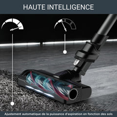 Rowenta X-Force Flex 9.60 Allergie Aspirateur balai sans fil, Filtration Anti-Allergènes, Puissant 100AW, Ultra Léger, Autonomie 45min RH2038WO, Noir / Violet