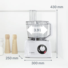 Bosch MultiTalent 8 MC812M844 – Robot de cuisine polyvalent avec plus de 50 fonctions – 1250 W – Grande capacité de 3,9 L – Couleur : Noir