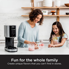 Ninja CREAMi Deluxe Ice Cream & Frozen Treat Maker for Ice Cream, Sorbet, Milkshakes, Frozen Yogurt, & More, 11-in-1, XL Capacity, Silver, Includes (2) Family-Sized 24 oz. Tubs, NC501