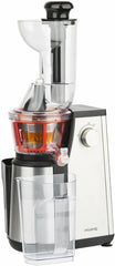 H.Koenig GSX12 Vertical Juice Extractor Stainless Steel Black, Fruit and Vegetable Juice, BPA Free, 82 mm Wide Mouth, Soft Pressure, 1 Litre, 400 W