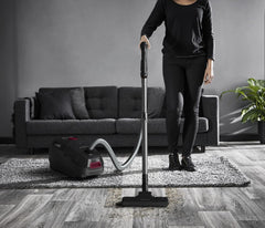 Rowenta Green Force Max Silence Vacuum Cleaner with Bag, 900 W Max, High Filtration, Quiet, Eco-Responsible, Made in France, Black/Aluminium RO6136EA