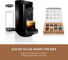 Nespresso Vertuo Plus Coffee and Espresso Maker By De'Longhi, Ink Black