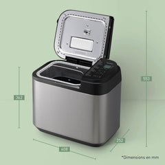 Panasonic SD-YR2550SXE Automatic Bread Maker, Raisin, Nut and Yeast Dispensers, 31 Auto Programs, Dual Temperature Sensor, 13 Hour Digital Timer, LCD Display, Silver