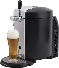 H.Koenig Tireuse à Bière compatible tous Fûts Universels Pressurisés de 5L Inox BW1778, Machine, Pompe, Pression domestique, Professionnelle, Universelle, Refroidissement intégré 4°C