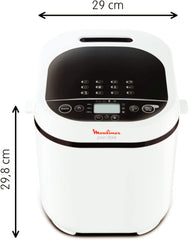 Moulinex OW220830 Bread Maker with 17 Programmes Plastic Black/Purple 31 x 29 x 29 cm
