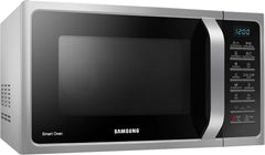 Samsung MC28H5015CS Micro-ondes Combiné, SmartOven, 900 W, Grill 1500 W, 28 L, 51,7 x 31 x 47,6 cm, Argent