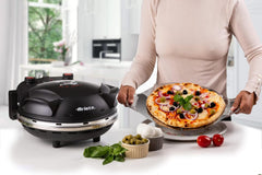 Ariete Pizza Oven 918, Pizza 4 Minutes, 5 Cooking Levels, Refractory Plate for Heating, Wooden Blades Included, Maximum Temperature 400°C, 1200W, White