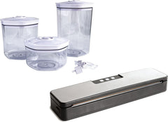 Maxxo VM ChamberLine 40 Professional Food Vacuum Sealer - Vacuum Chamber 72 L/min, Stainless Steel, Double Welding, Vacuum Sealer + 30 Bags Included