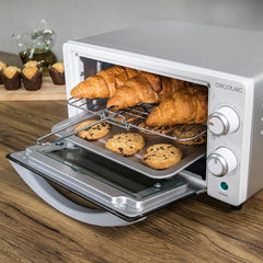 Cecotec Bake&Toast 4600 Black Gyro Countertop Oven, 46 L, 2000 W, 12 Combinable Heating Functions, Includes Rotating Spindle, Crumb Catcher Tray.