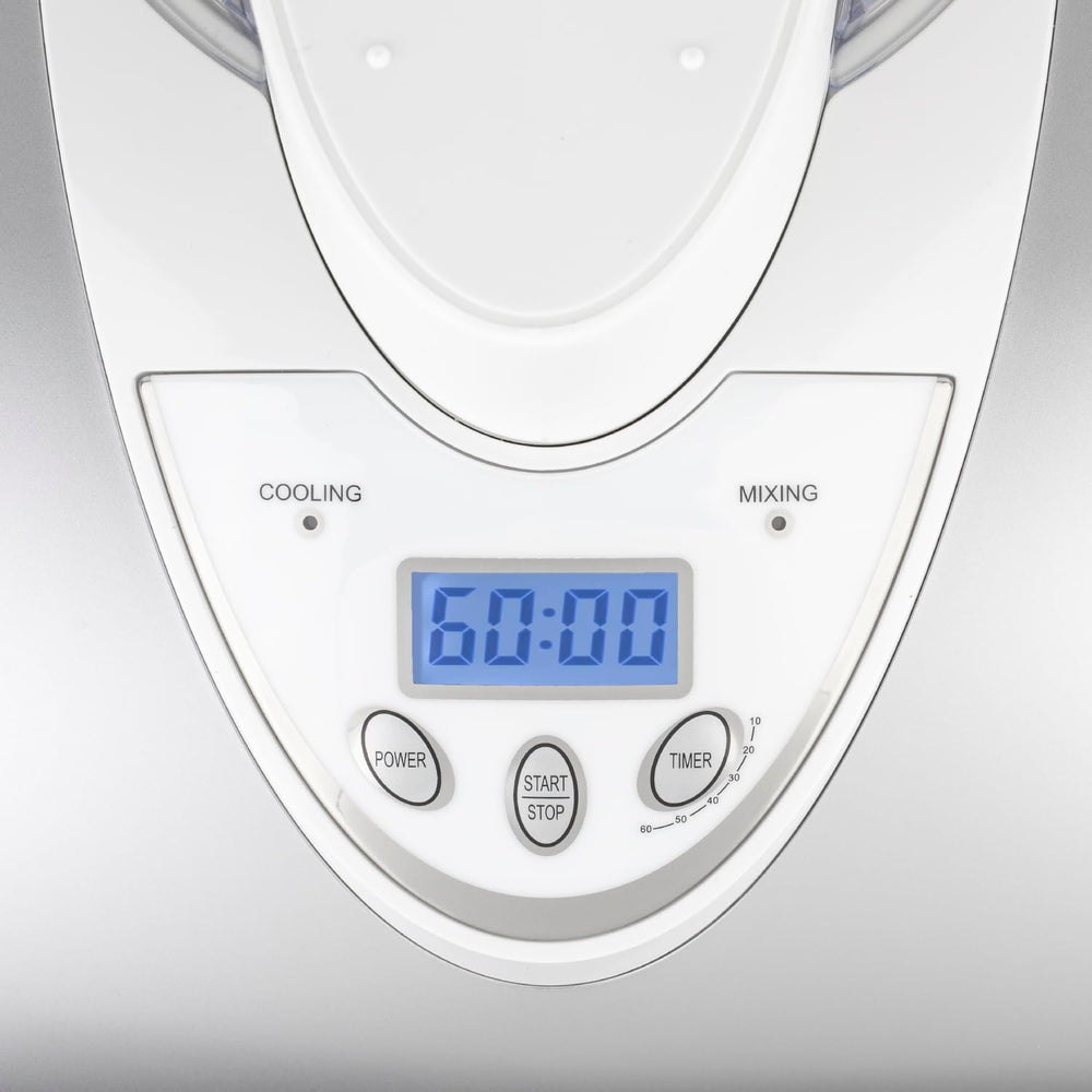 H.Koenig Sorbetière Turbine à Glace Professionnelle HF180, Machine à Glace Electrique 1L, 135 W, Réfrigérante & Maintien du Froid - Sorbet et Crème Glacée