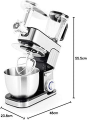 Antara Pro KitchenCook Stainless Steel Mixer with Mincer 5.5 L Grey