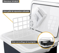 TZS First Austria 32L Portable Electric Cool Box Mini Fridge 12V 230V Car Camping Cooler Box Thermoelectric Cooler Box