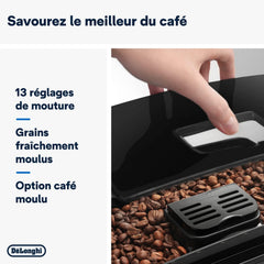 De'Longhi Magnifica S ECAM11.112.B, Automatic Coffee Machine / Espresso Bean to Cup with Milk Nozzle, with 4 One-Touch Recipes, Soft-Touch Control Panel, 1450 W, Black