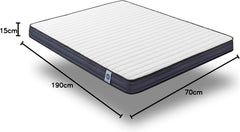 NATURALEX - Matelas PerfectSleep 180x200 - Épais 30 cm - Soutien Mousse à mémoire de Forme - Accueil Blue Latex - Confort Ferme - Respirant - 7 Zones - Réversible - Haute Densité - Fabriqué en Europe