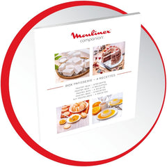 Moulinex i-Companion XL Edition Pâtisserie, 1550 W, Recettes illimitées, Température entre 30° et 150°, Capacité utile 3 L (10 pers), 12 accessoires dont 6 de pâtisserie, Fabriqué en France HF90E700