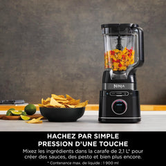 Ninja Detect Power Blender Pro & Single Serve 2-in-1, 1200W Blender with 2L Container, 2 Individual Cups, Blender for Smoothies and Iced Drinks, Vegetable Chopping, Black, TB301EU