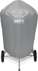 Weber Classic Kettle barbecue au charbon de bois, surface de cuisson Ø 57cm, barbecue avec couvercle et cuve en acier emaillé, thermomètre intégré au couvercle, trépied et roues - Noir (1341504)