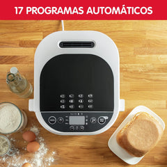 Moulinex OW220830 Bread Maker with 17 Programmes Plastic Black/Purple 31 x 29 x 29 cm