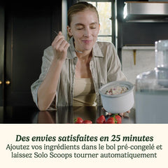 Cuisinart Sorbetière - Fait de la crème glacée, du gelato, du sorbet et du yogourt glacé en 40 minutes - Desserts maison - Facile à utiliser - Acier inoxydable - ICE100BCU