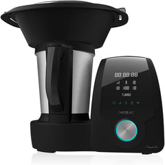 Cecotec Robot de Cuisine Mambo Black. 23 Fonctions, 10 Niveaux de Température, 1700W, 2,5 kg de Pâte, Cruche de 3,3L, 10 Vitesses, Minuterie, Température Réglable de 37 °C à 120 °C