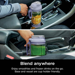 Ninja Blast Max, Portable Blender + Twist & Go, Personal Smoothie, Blend, Ice Crush, 3 Programs, Cordless, 22 oz removable Vessel, Dishwasher Safe, Leakproof, Pink, BC251PK