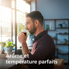 Philips Série 5400 Machine Expresso - Café à Grain - LatteGo Mousseur à Lait, 12 Spécialités de Café, Affichage Intuitif, 4 Profils Utilisateur, Noir (EP5441/50)