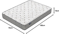 NOVEMBER - Orionis Mattress 120 x 190 cm - Hybrid Technology: HDensity Foam + Memory Foam - Thickness 22 cm - Toning & Wrap Support - Sanitized Label (Anti-Bacterial/Dust Mite)